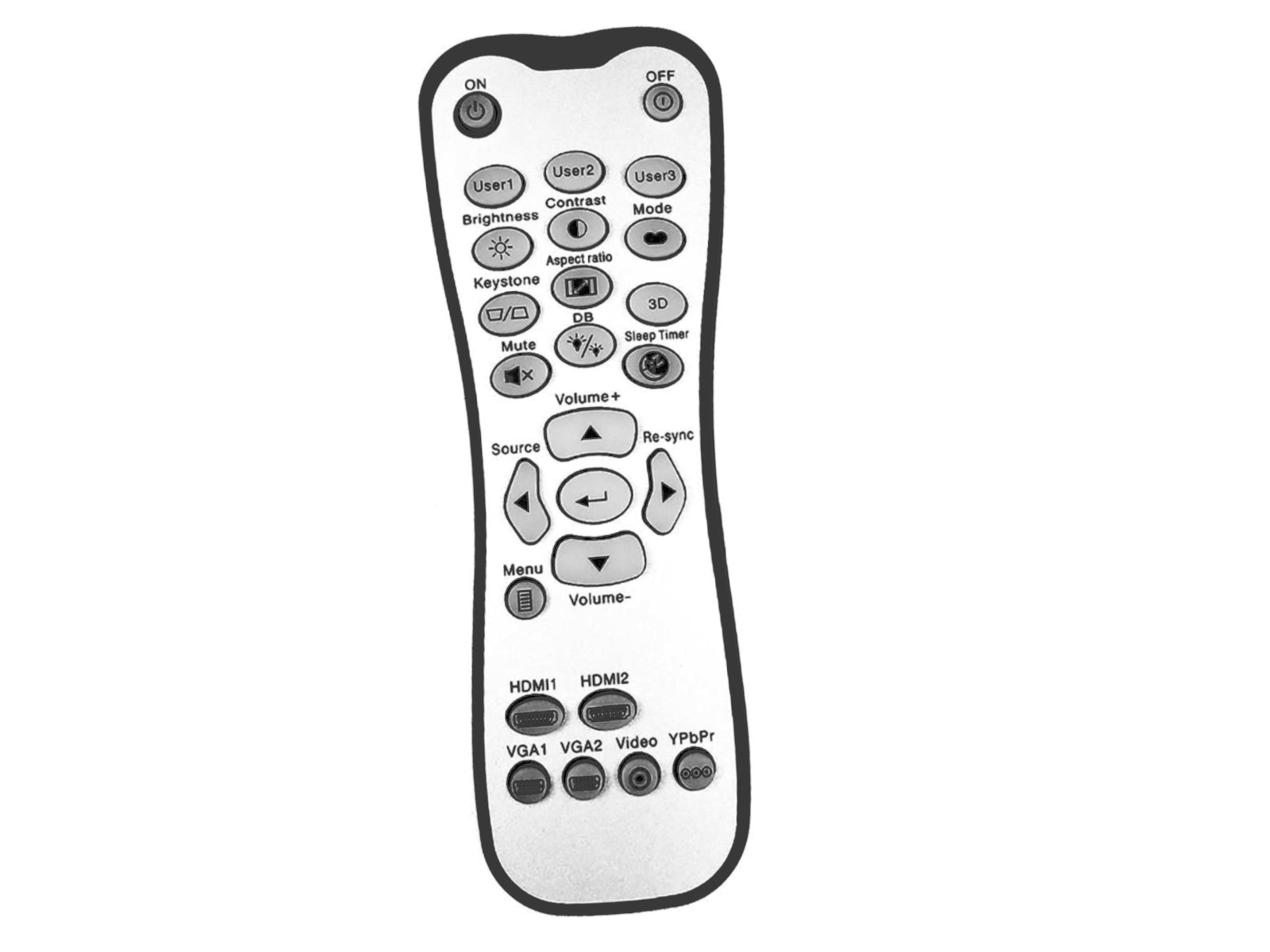 OPTOMA original remote control BR-3001B - Bild 1