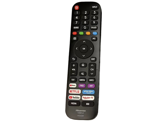 HISENSE EN2G30H VIDAA Original remote control for Hisense Ultra HD TV with shortcut keys for Netflix Amazon Prime YouTube & Rakuten TV - Bild 1