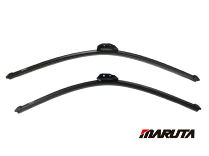 MARUTA windshield wiper SET 28" / 26" for windshield, aerodynamically optimized wiper blades made of water-repellent silicone with multi-platform adapter - pearl effect for streak-free visibility - Bild 2