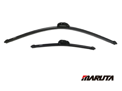 MARUTA windshield wiper SET 28" / 16" for windshield, aerodynamically optimized wiper blades made of water-repellent silicone with multi-platform adapter - pearl effect for streak-free visibility - Bild 2