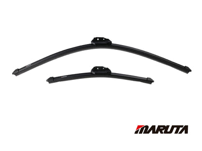 MARUTA windshield wiper SET 26" / 15" for windshield, aerodynamically optimized wiper blades made of water-repellent silicone with multi-platform adapter - pearl effect for streak-free visibility - Bild 2