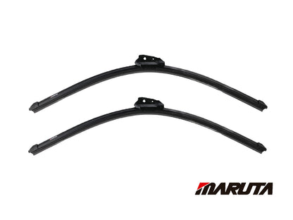 MARUTA windshield wiper SET 24" / 24" for windshield, aerodynamically optimized wiper blades made of water-repellent silicone with multi-platform adapter - pearl effect for streak-free visibility - Bild 2