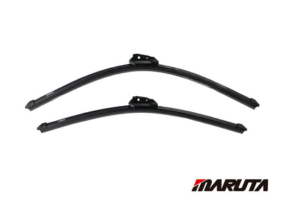 MARUTA windshield wiper SET 24" / 21" for windshield, aerodynamically optimized wiper blades made of water-repellent silicone with multi-platform adapter - pearl effect for streak-free visibility - Bild 2