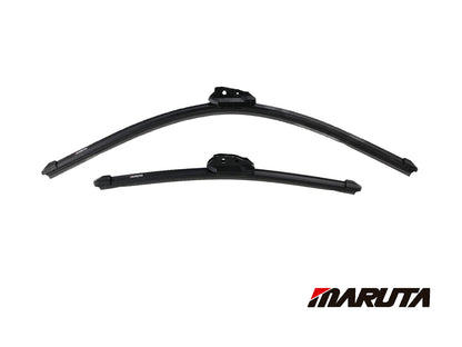 MARUTA windshield wiper SET 24" / 16" for windshield, aerodynamically optimized wiper blades made of water-repellent silicone with multi-platform adapter - pearl effect for streak-free visibility - Bild 2