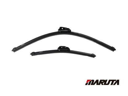 MARUTA windshield wiper SET 24" / 15" for windshield, aerodynamically optimized wiper blades made of water-repellent silicone with multi-platform adapter - pearl effect for streak-free visibility - Bild 2