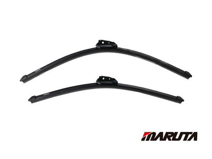 MARUTA windshield wiper SET 22" / 21" for windshield, aerodynamically optimized wiper blades made of water-repellent silicone with multi-platform adapter - pearl effect for streak-free visibility - Bild 2