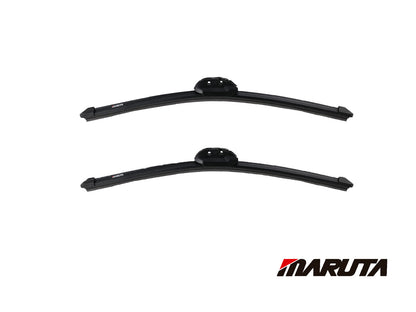 MARUTA windshield wiper SET 18" / 18" for windshield, aerodynamically optimized wiper blades made of water-repellent silicone with multi-platform adapter - pearl effect for streak-free visibility - Bild 2